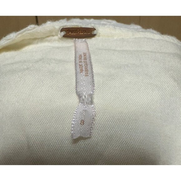 Free People Daniella Cotton Eyelet Mini Dress Puff Sleeve Button Front 8 - Picture 3 of 11